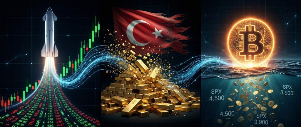 SpaceX Needs a Bull Market, Turkey Just Dumped 58 Tons of Gold, and Bitcoin Won't Go Down — Connect the Dots